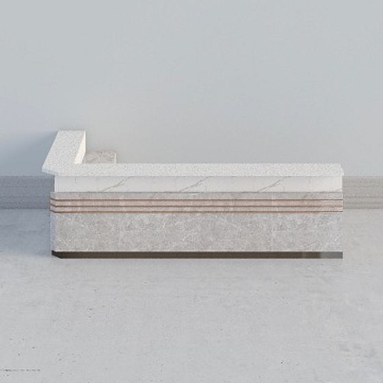 City Corner Low Poly Building 3D model