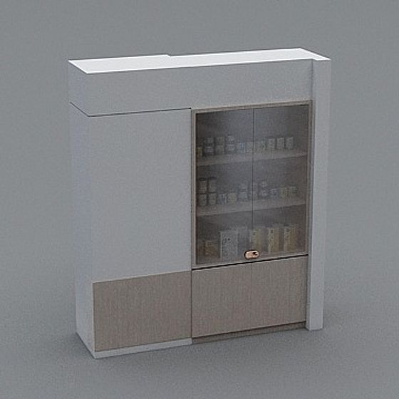 Urban Showcase Cabinet 3D model
