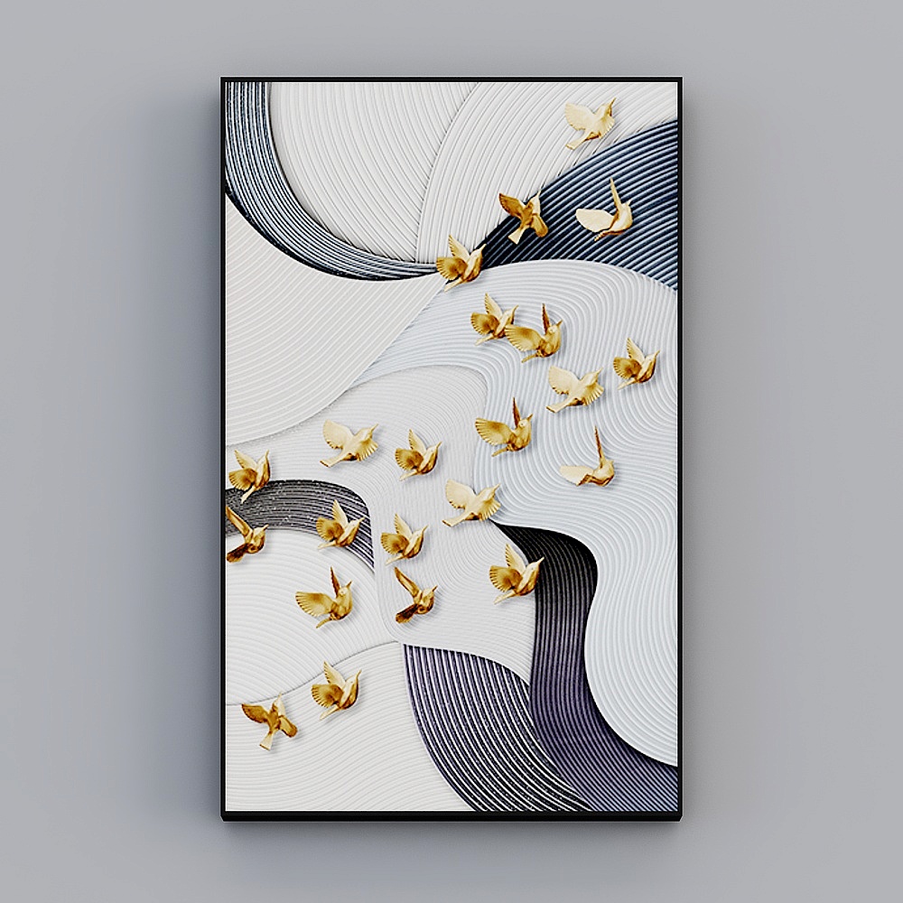 노산 - 현대풍 - 거실 장식화 - 돌아와 (현관) D