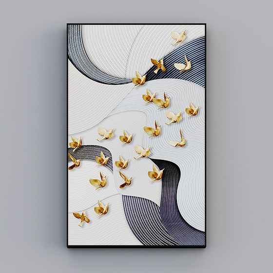 노산 - 현대풍 - 거실 장식화 - 돌아와 (현관) D