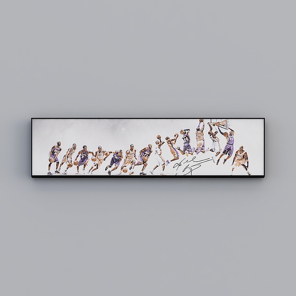 Roshan - Modern Wind - NBA star living room decorative painting - pays tribute to Kobe Bryant C