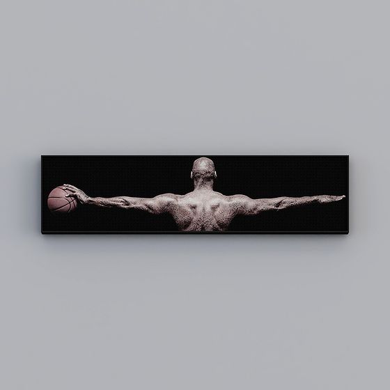 Basketball Wings 3D model - Surreal Low Poly Design