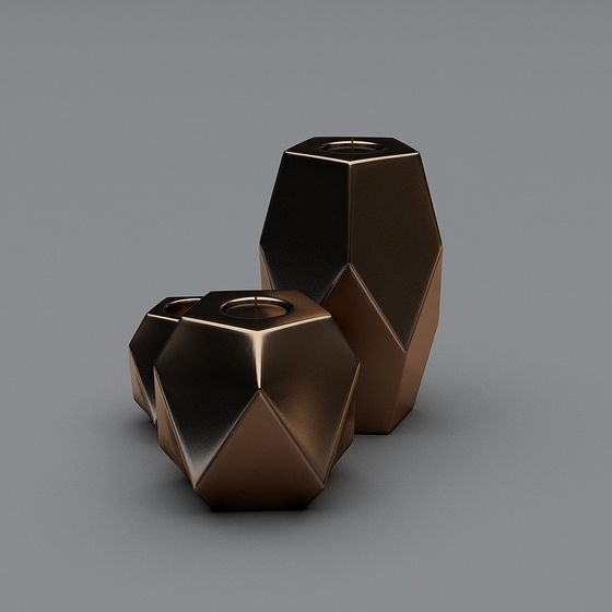 Prismatic Candle Holder 3D model