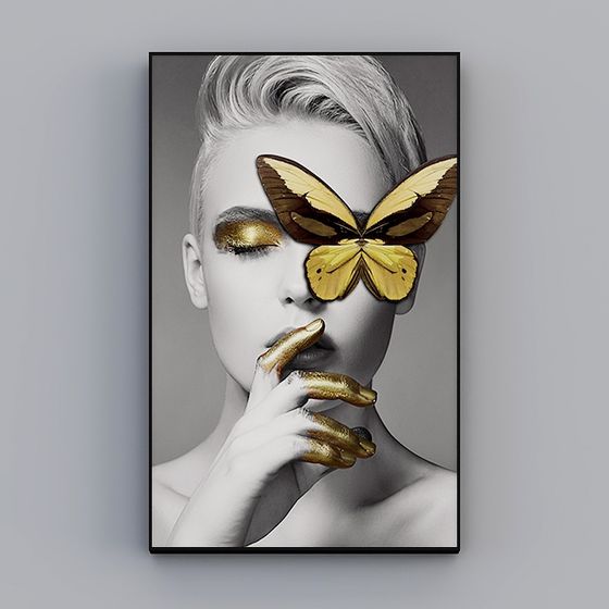 Surreal Butterfly Art 3D model