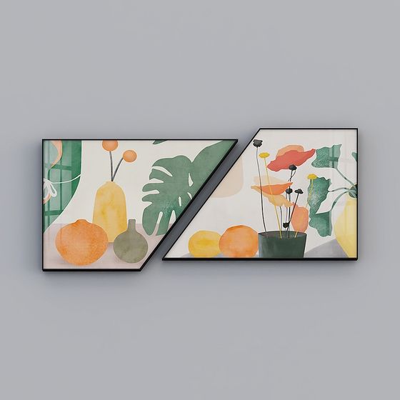 Stylish Low Poly Abstract Vase 3D Model