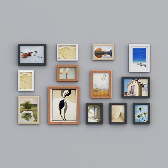 Gallery Wall 3D Model for Creative Spaces