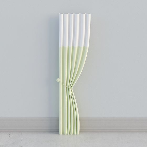 Wavy Curtain 3D model for Modern Interiors