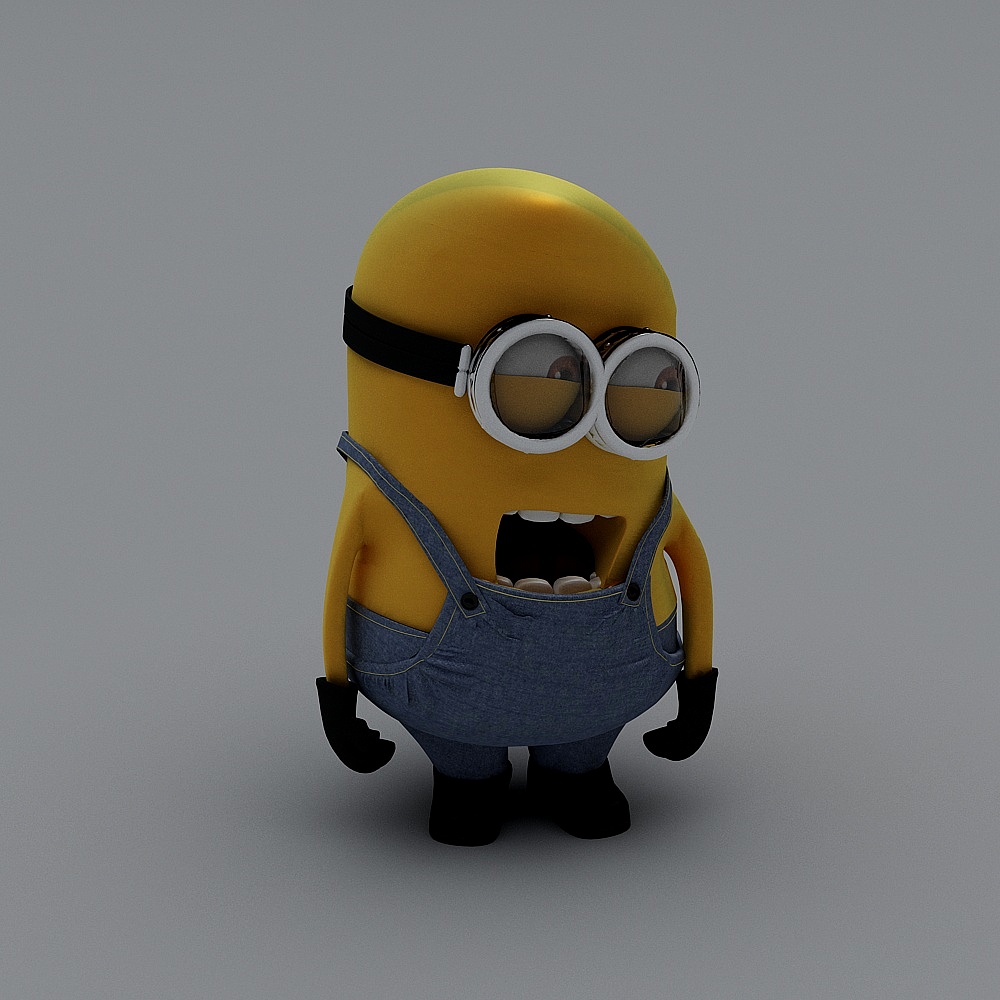 Vibrant Minion 3D model for Creative Projects