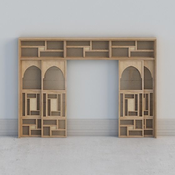 Arabesque Arch Low Poly 3D model