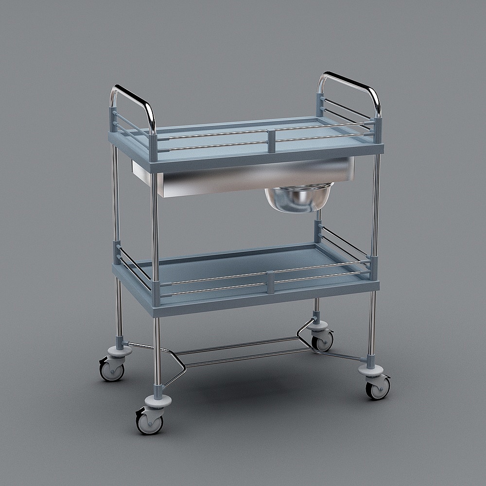 Modern hospital check-in trolley-cart-1