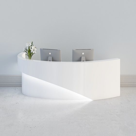 Arc Reception Desk 3D model