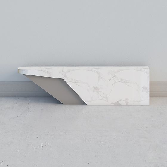 Chic Medical Place Bar 3D Model in Beige