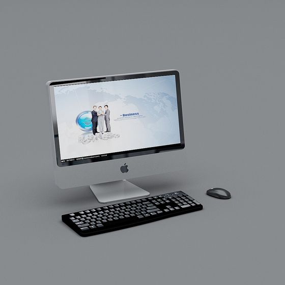 Sophisticated Office Desk Set 3D model for Creative Projects