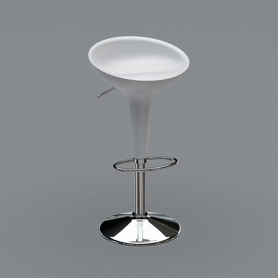 Stylish Bar Stool 3D model for Modern Interiors