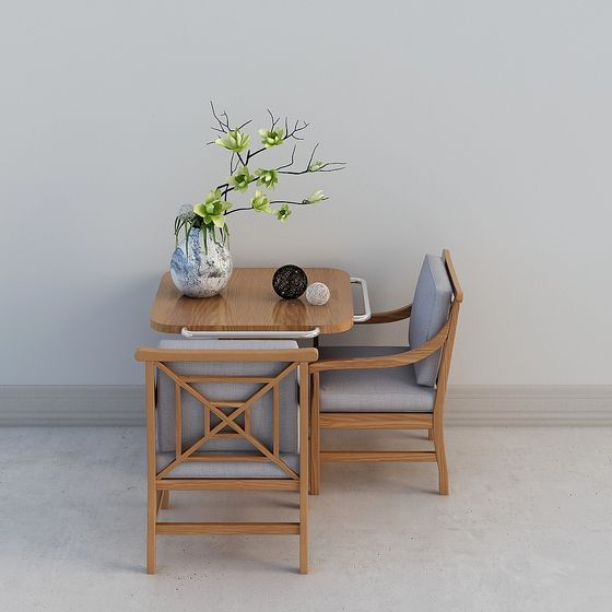 Serene Corner 3D model for Modern Interiors