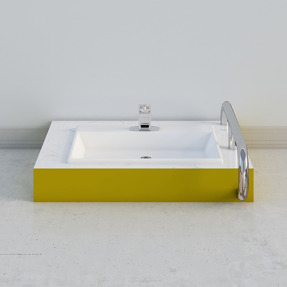 Urban Bathroom Sink 3D model for Modern Design