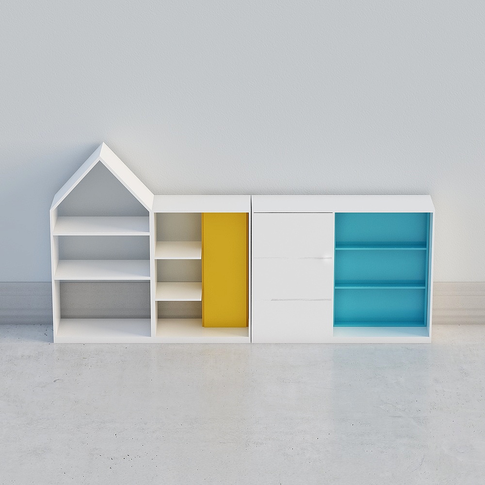 Children's entertainment area-cabinet