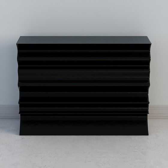 Wavy Cabinet 3D model for Modern Design
