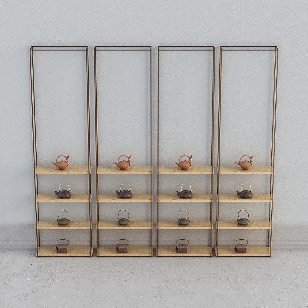 New Chinese tea room-wall cabinet