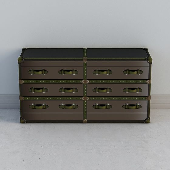 Vintage Luggage 3D model with Retro Charm