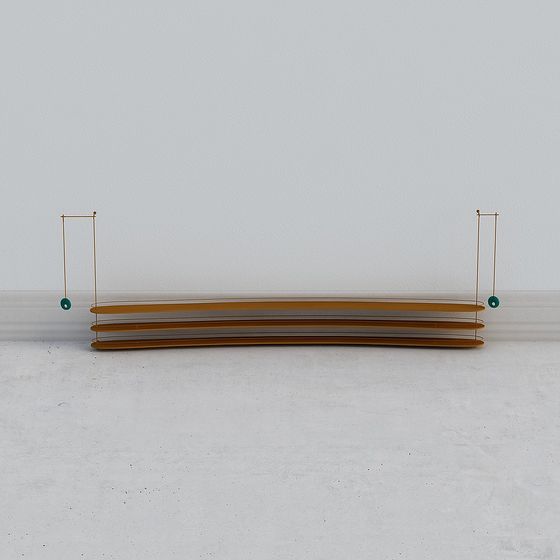 Suspended Art Shelf 3D model