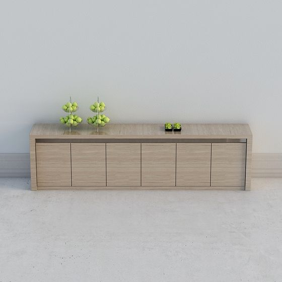 Urban Living Room TV Cabinet 3D model for Modern Homes