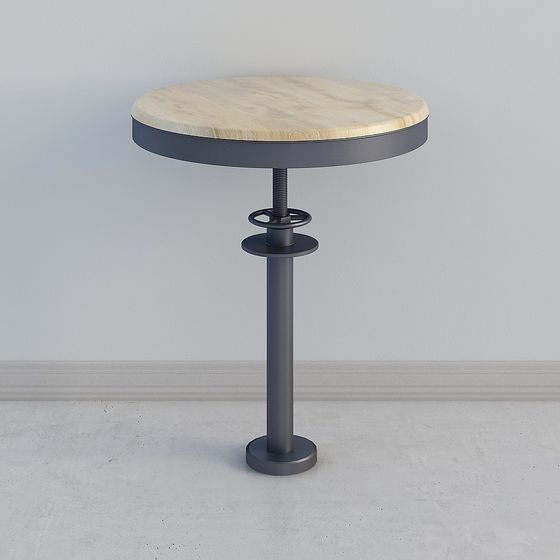 Stylish Round Table 3D Model for Creative Projects