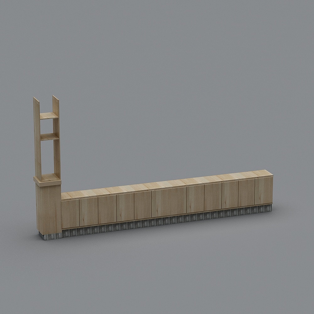 City Bookshelf 3D model
