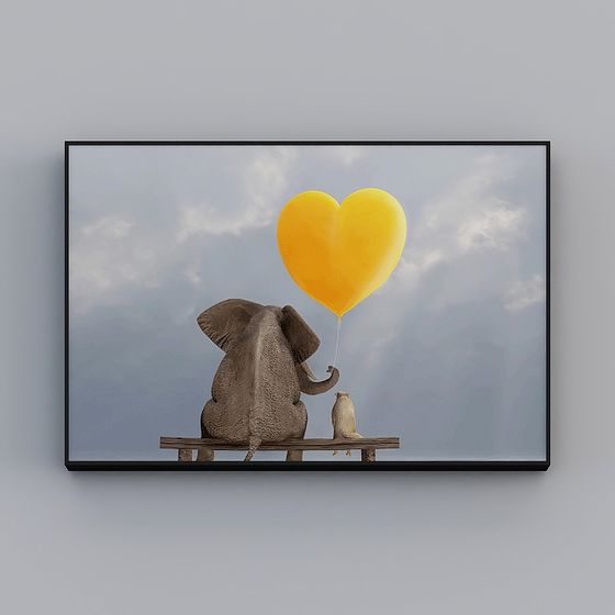 Heart-Shaped Balloon 3D Model