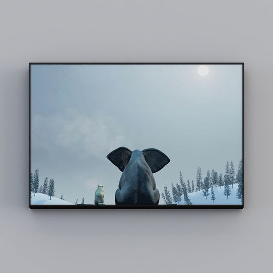 Winter Night Watch 3D model for Designers