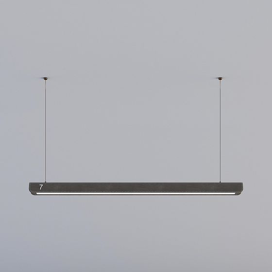 Industrial Minimalist Pendant Light 3D model