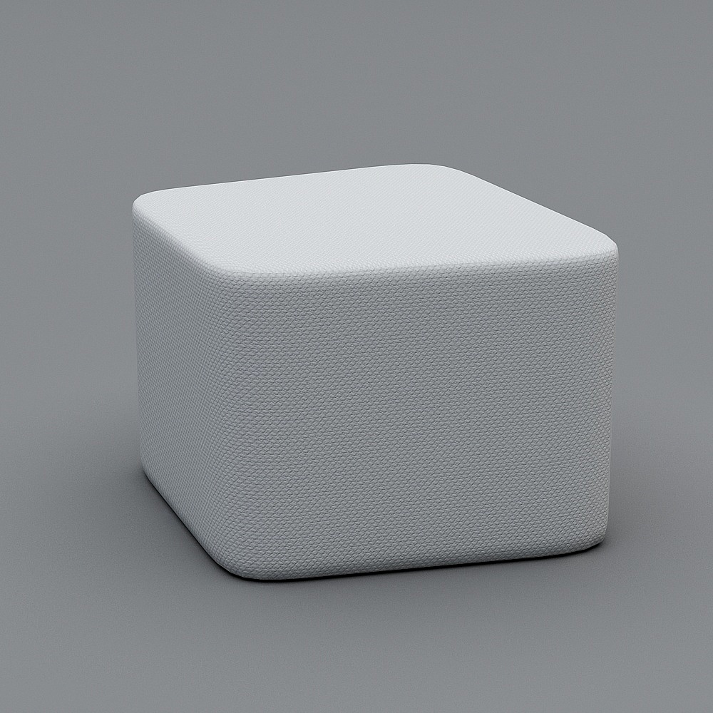 High-Detail Low-Poly Cube 3D model