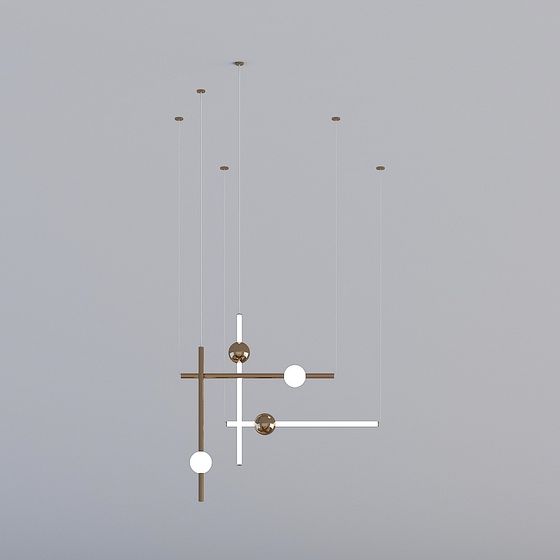 Suspended Art Light 3D model