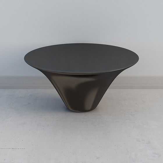 Modern White Coffee Table 3D Model for Office Lounge