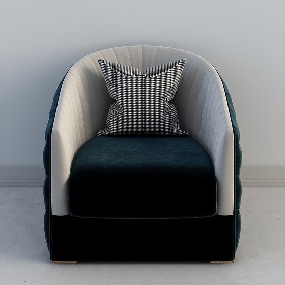 Комбинация двухместного дивана из американской ткани с односпальным диваном