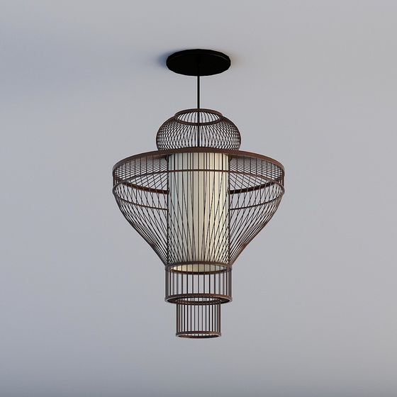 Unique Low-Polygon 3D Pendant Lamp Design