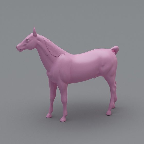 Dreamy Pink Pony 3D model