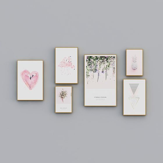 Wall Art Gallery 3D Model for Creative Spaces