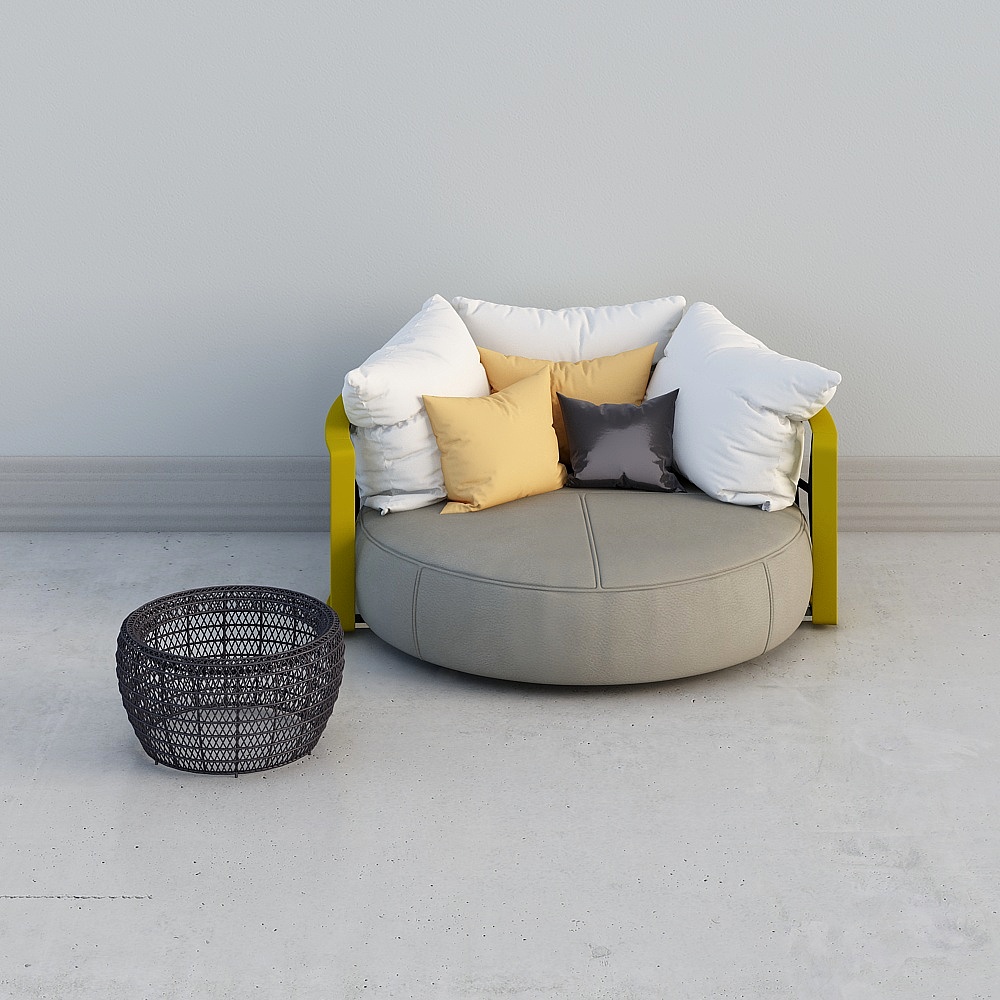 Combinación de sofá de jardín moderno