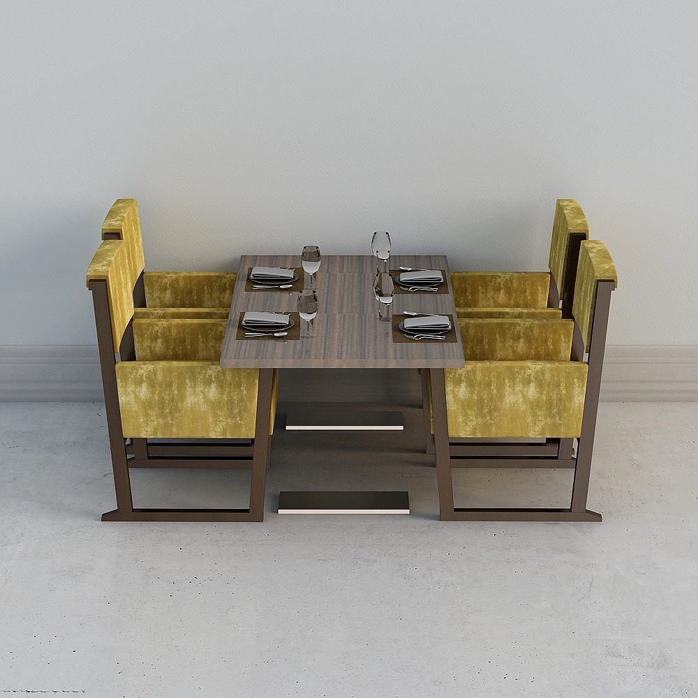 ชุดโต๊ะและเก้าอี้ร้านกาแฟทันสมัย 1