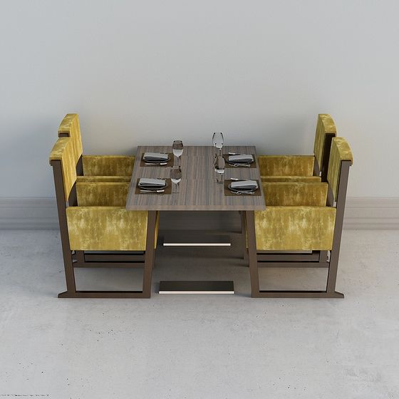 ชุดโต๊ะและเก้าอี้ร้านกาแฟทันสมัย 1