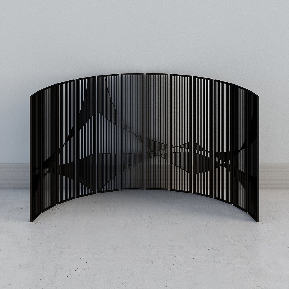 Modern velvet curved sofa combination - screen