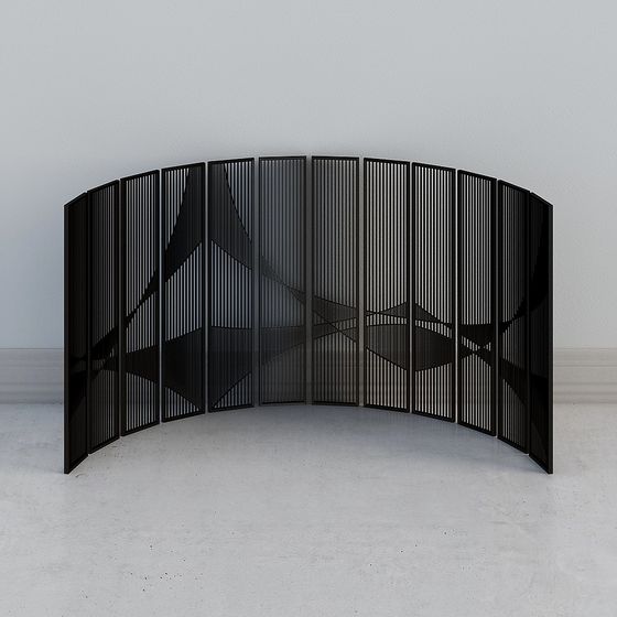 Curved Screen 3D model for Interior Design