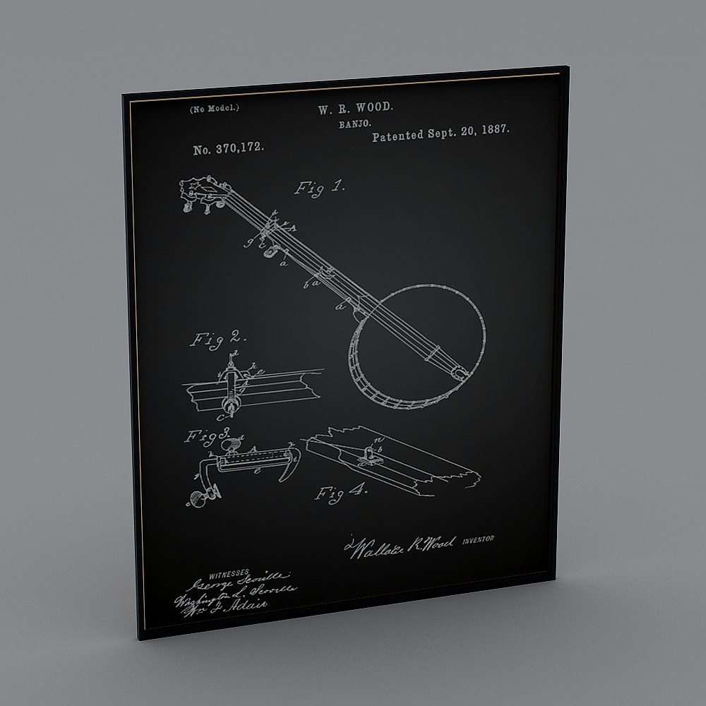Biển quảng cáo tranh đen theo phong cách công nghiệp 5