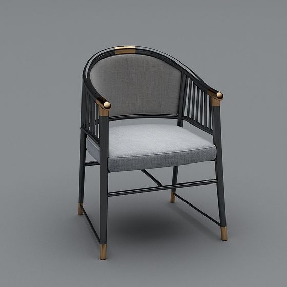 Elegant 3D Chair Model with Unique Appeal