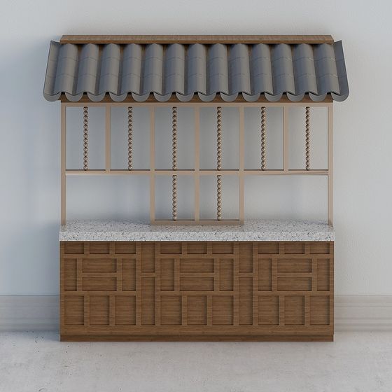 Urban Cottage Low Poly Building 3D model