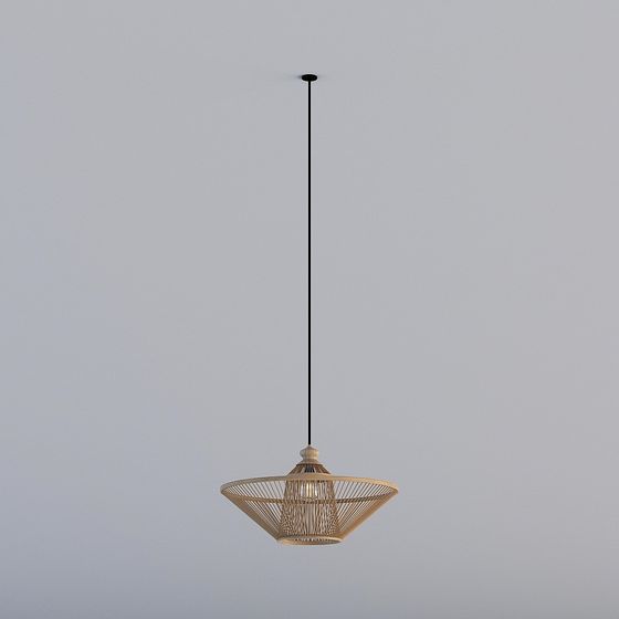 Unique Low-Polygon Style Chandelier 3D model
