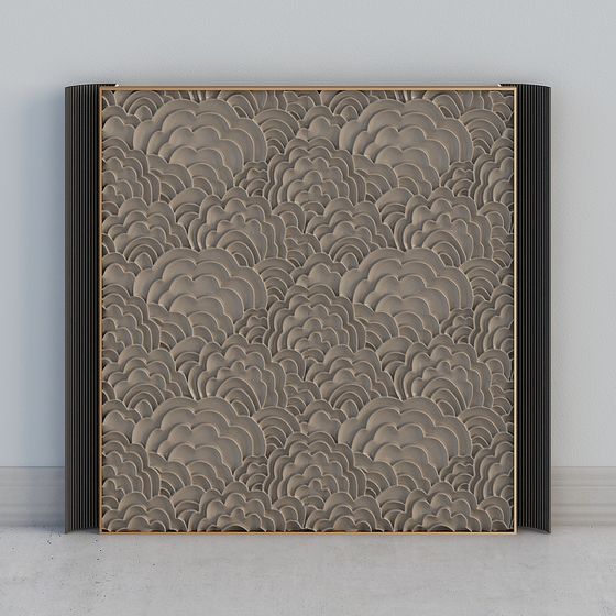 Cloud Pattern Room Divider 3D model