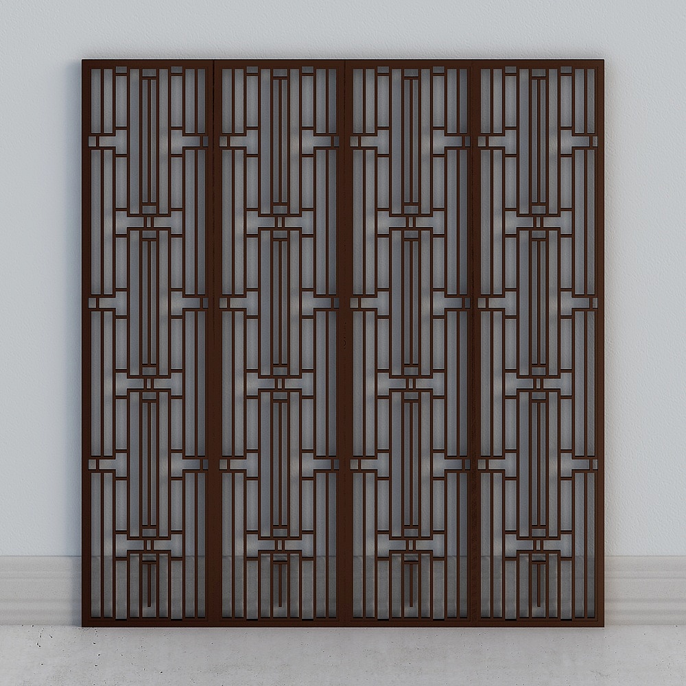 New Chinese solid wood sofa combination - screen