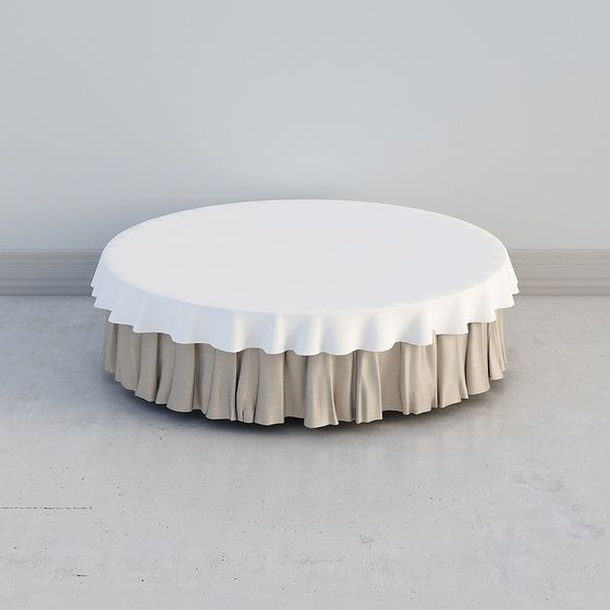 Ruffled Tablecloth 3D model for Artistic Creations
